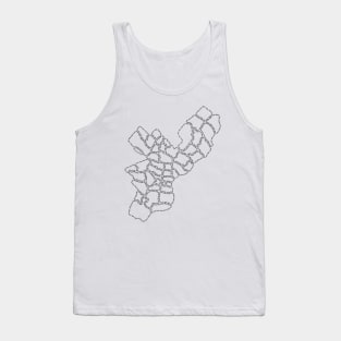 Philadelphia Zipcode Map (black) Tank Top